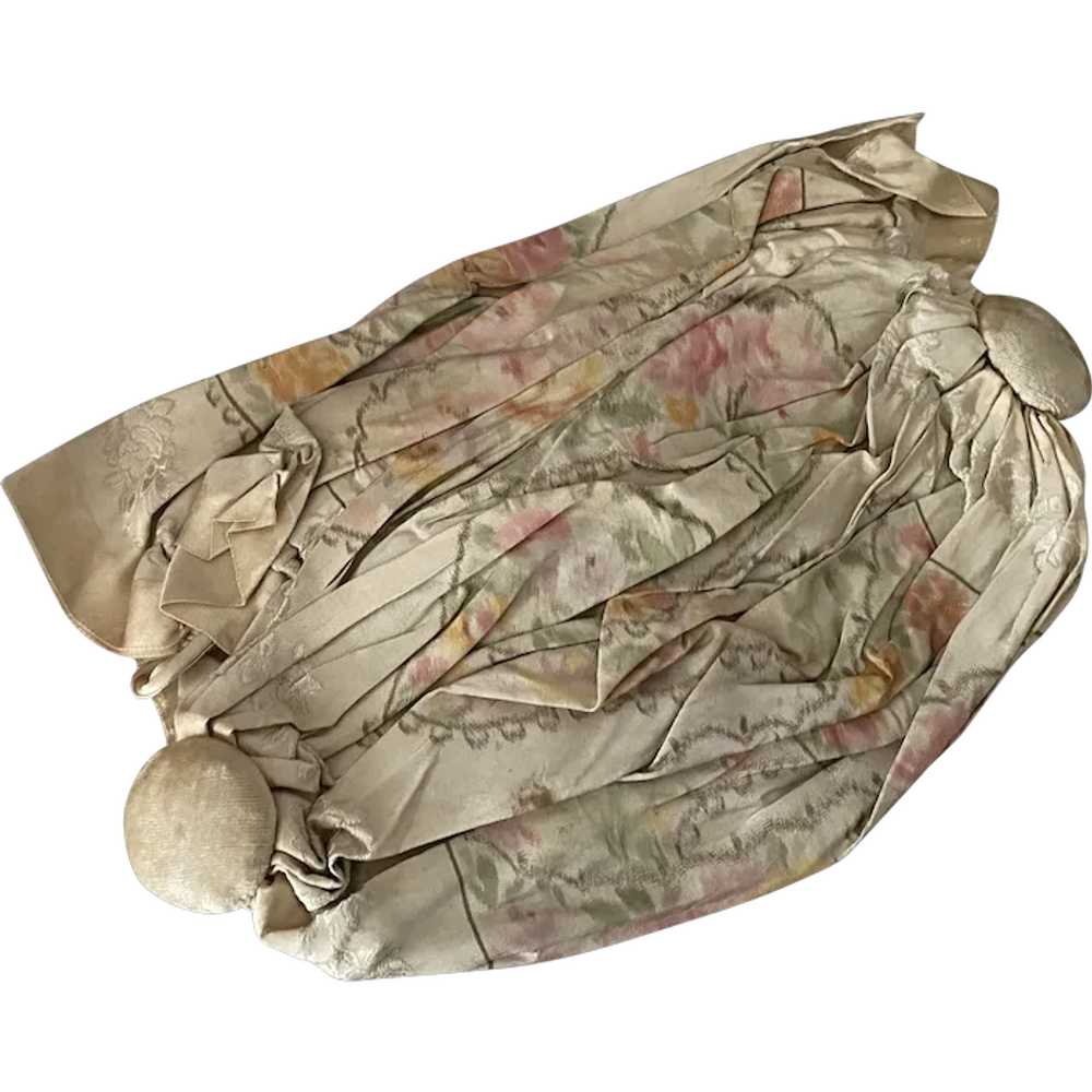 **** Antique Vintage 1920s Watered Floral Ribbon … - image 1