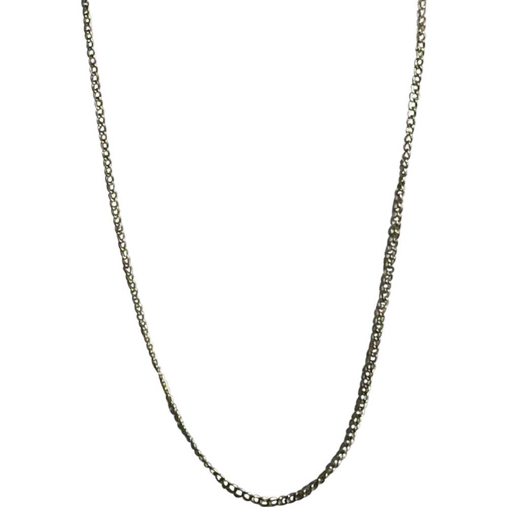 Gold Tone Chain Necklace 17 1/2" - image 1