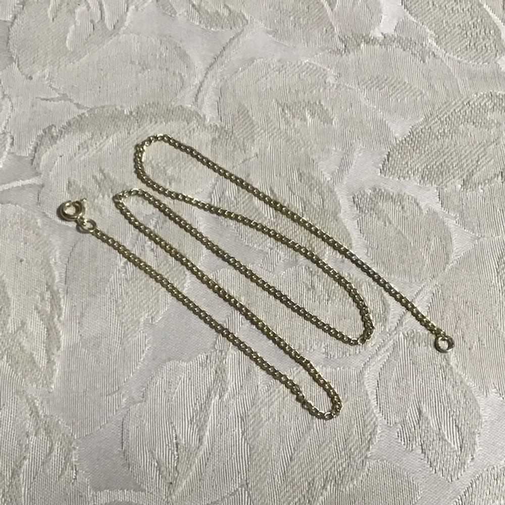 Gold Tone Chain Necklace 17 1/2" - image 4