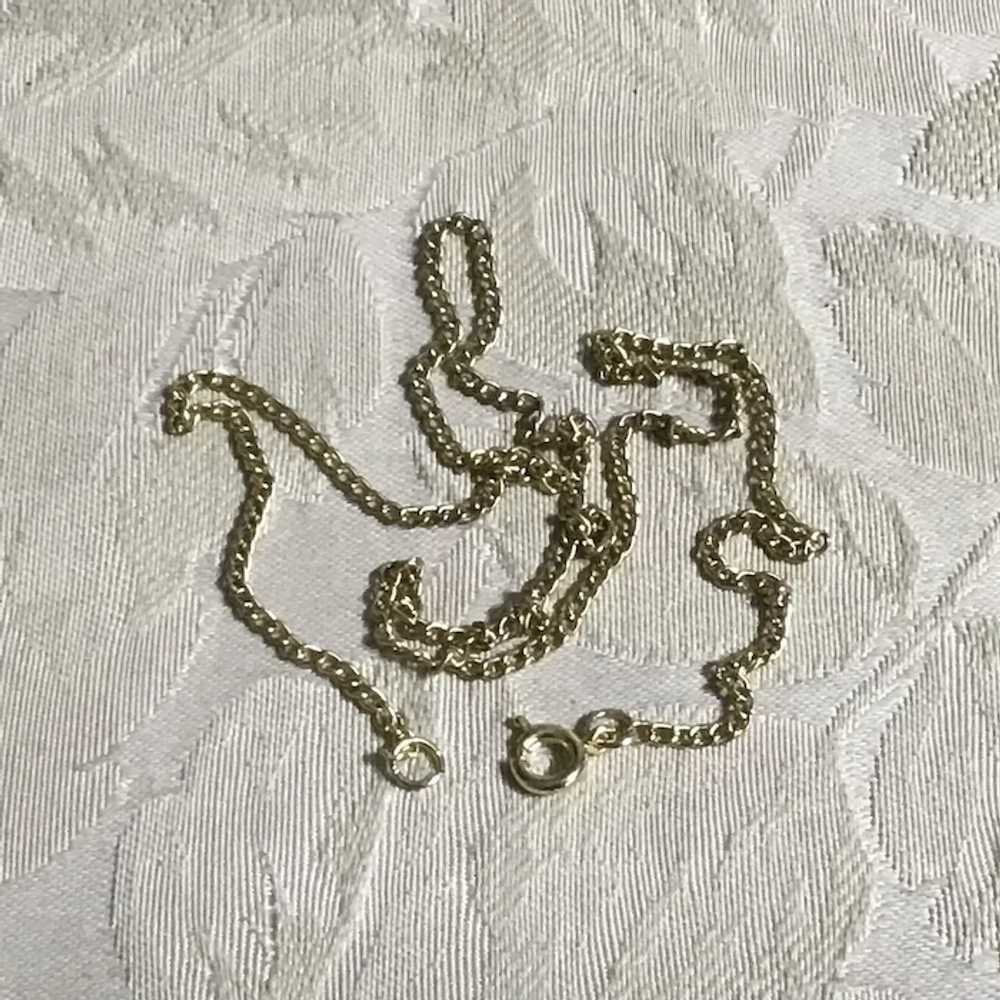 Gold Tone Chain Necklace 17 1/2" - image 7