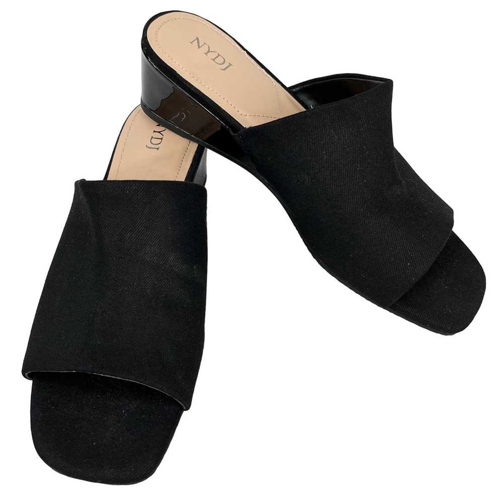 NYDJ NYDJ Claudine Wedge Mule Sandals Black 8 Pat… - image 10