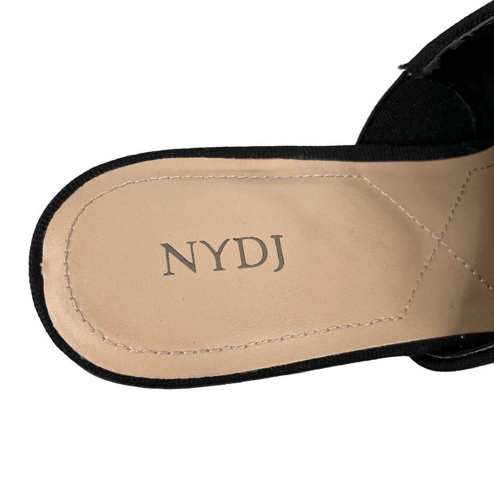 NYDJ NYDJ Claudine Wedge Mule Sandals Black 8 Pat… - image 6