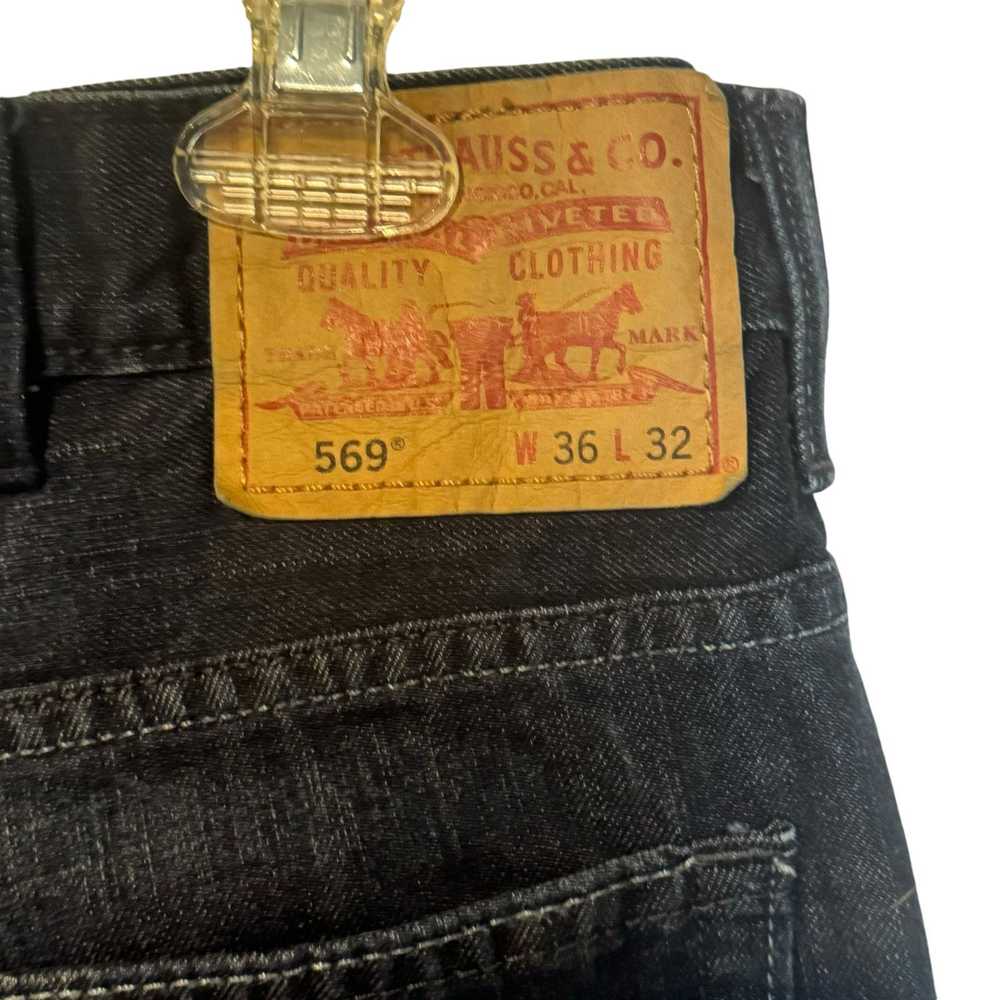 Levi's Vtg 36x32 Levi Strauss 569 Loose Straight … - image 9