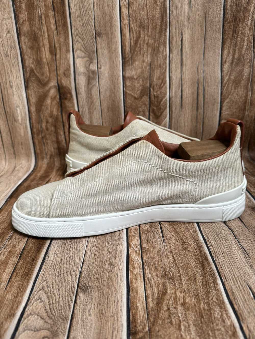 Ermenegildo Zegna Canvas triple stitch sneakers - image 11