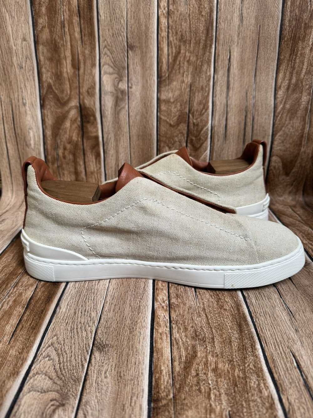 Ermenegildo Zegna Canvas triple stitch sneakers - image 12