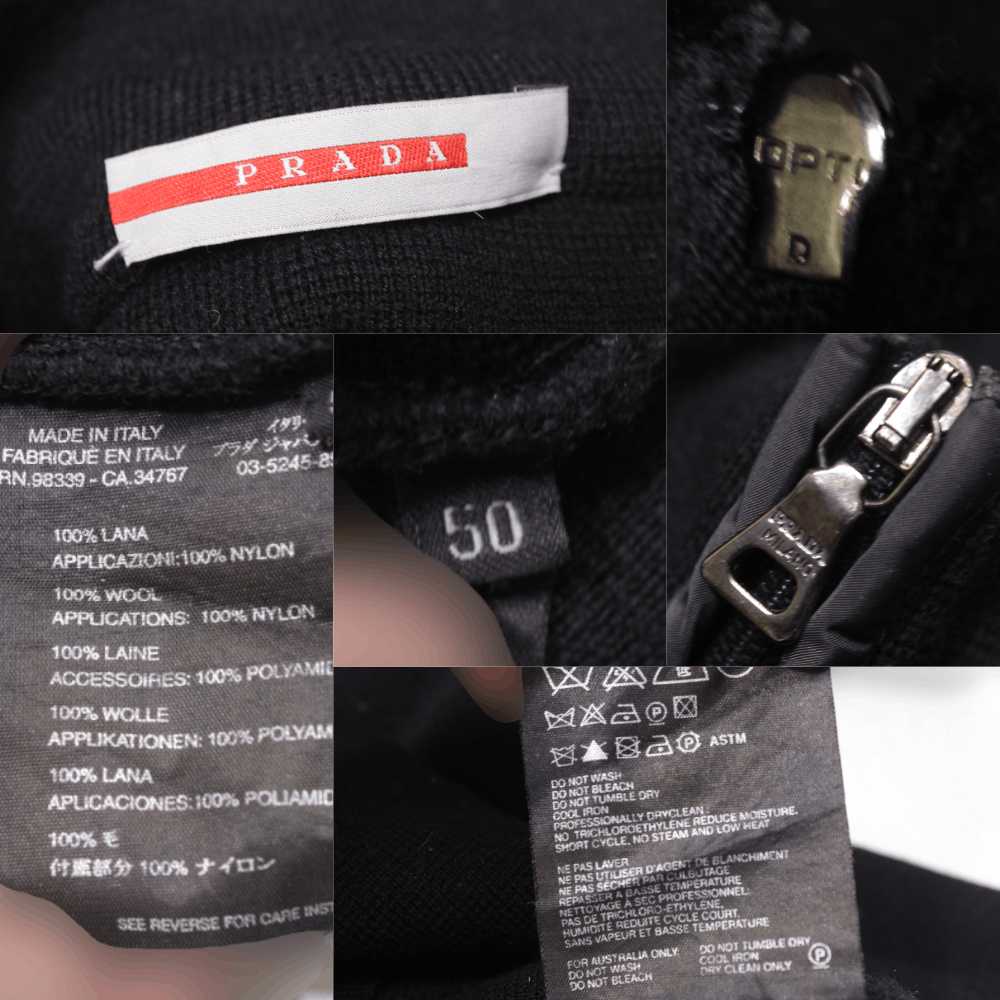 Prada 00S Zip Wool Nylon Sweater Vintage - image 9