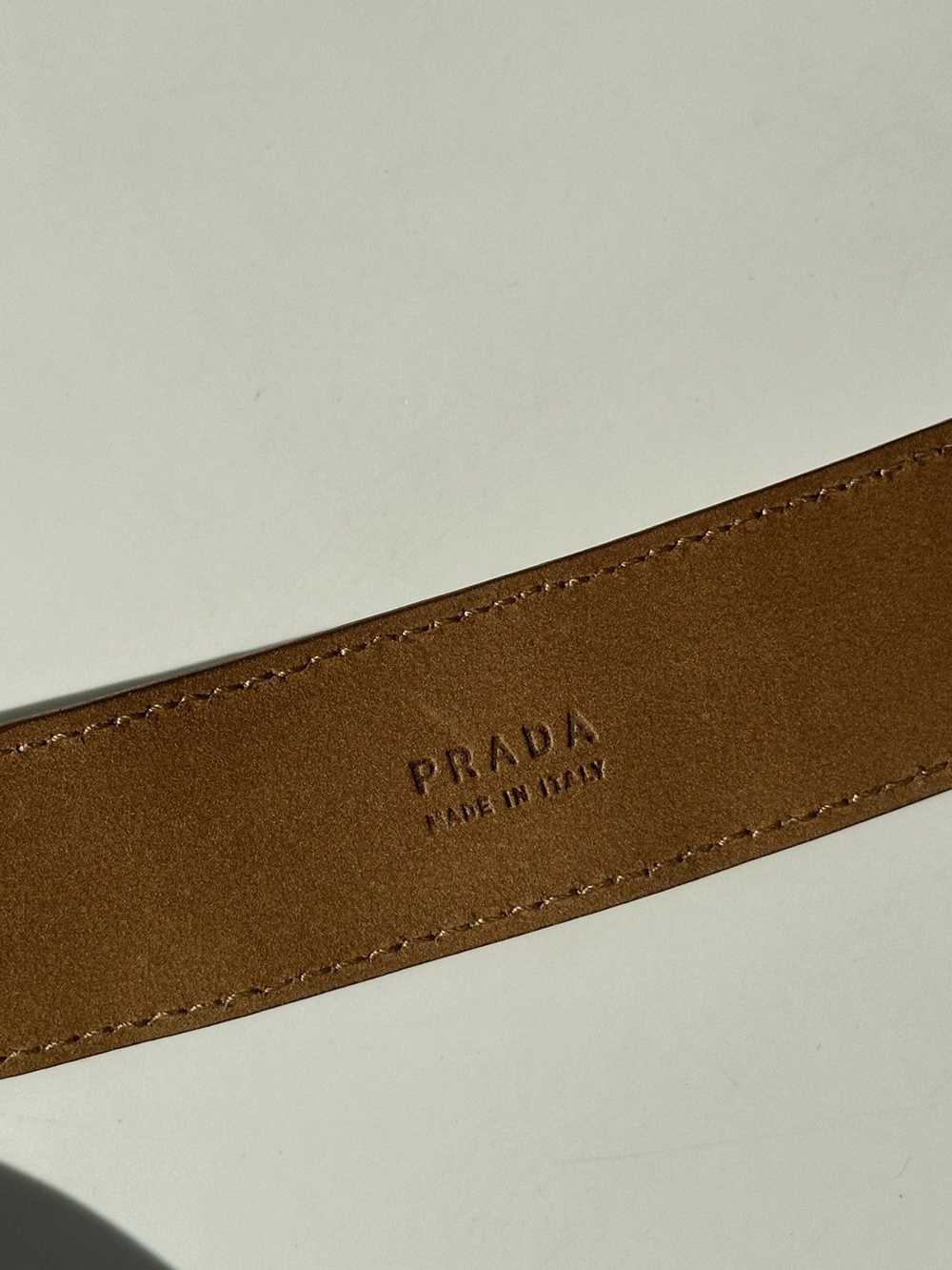 Prada × Streetwear × Vintage PRADA Logo Golden Sa… - image 7