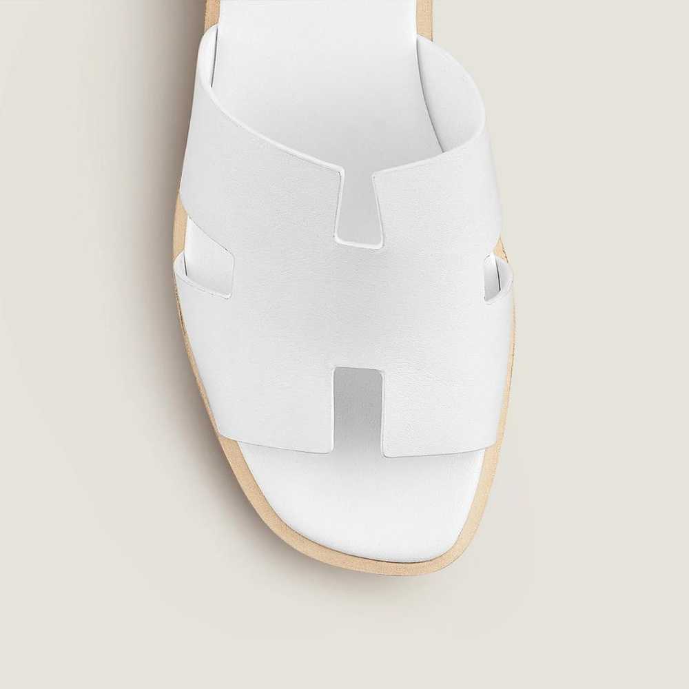 Hermès Eze 30 leather mules - image 4