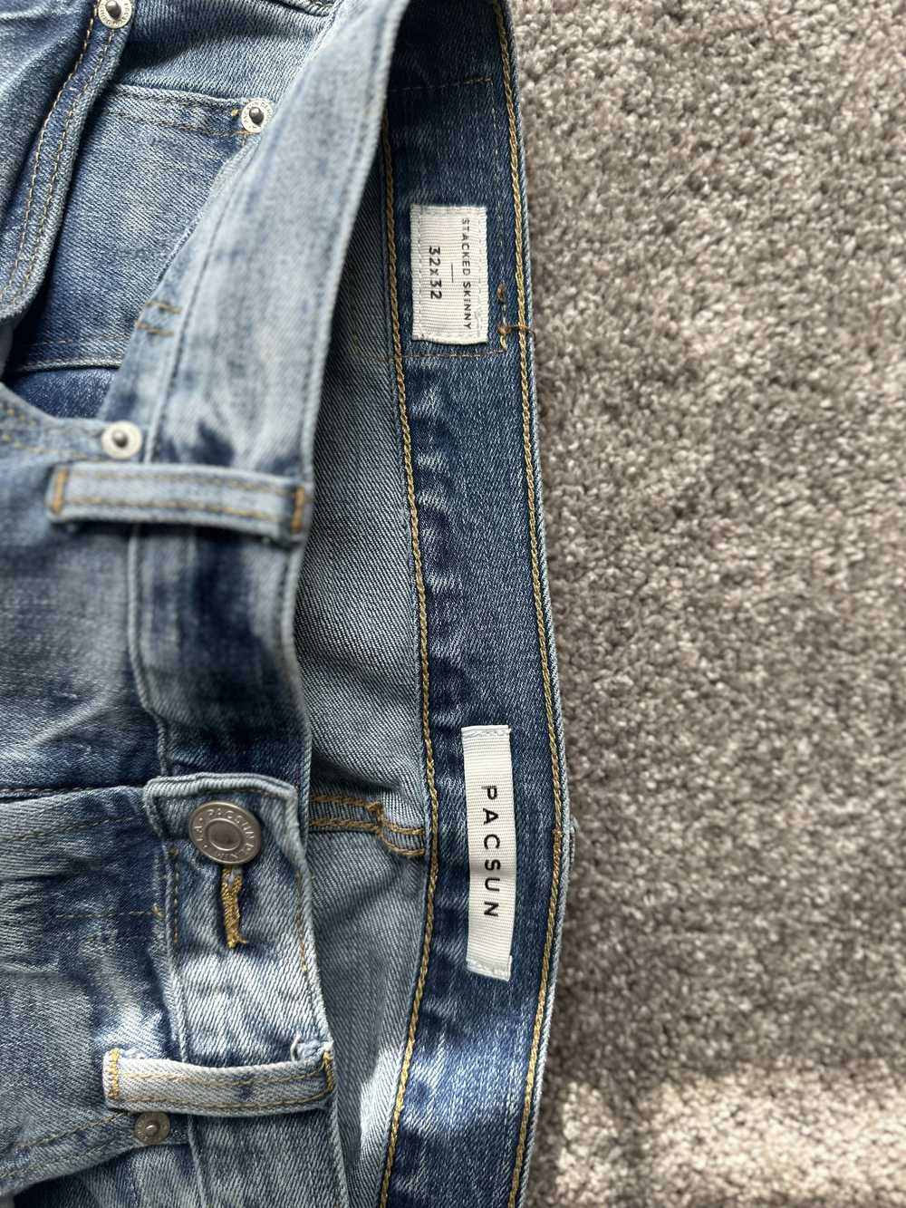 Pacsun Blue Blue Distressed Denim - image 3