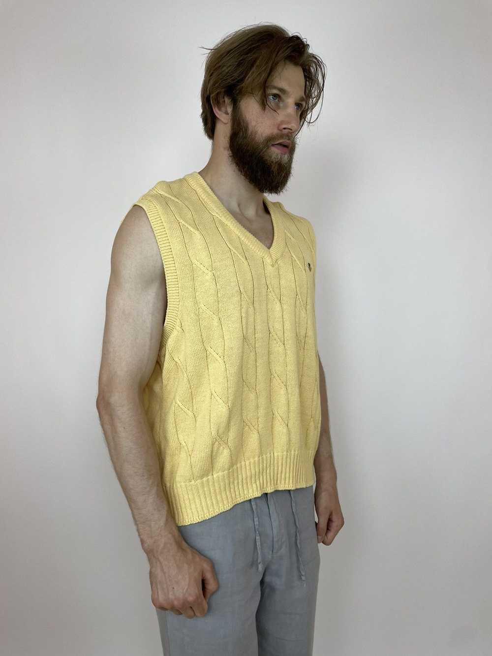 Gant × Streetwear × Vintage Gant Cotton Vest Cabl… - image 3