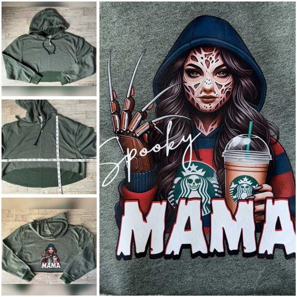 Champion Spooky Mama, Coffee & Halloween, Reworke… - image 9