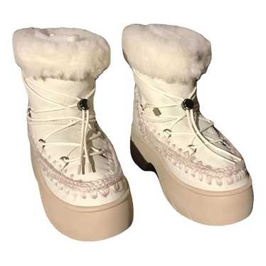 Mou Leather snow boots