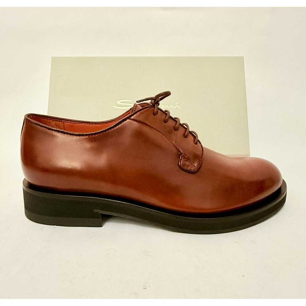 Santoni Leather lace ups - image 3