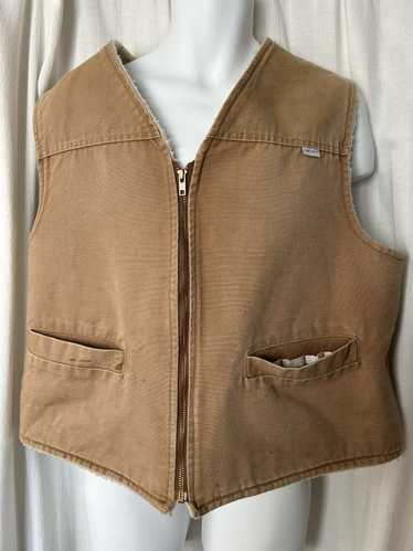 Carhartt Vest: carhartt denim vintage chore vest m