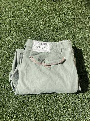 Hurley × Vintage VTG 00’s Hurley Army Green Cargo 