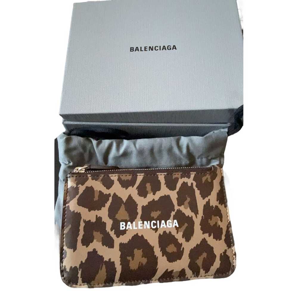 Balenciaga Leather card wallet - image 2