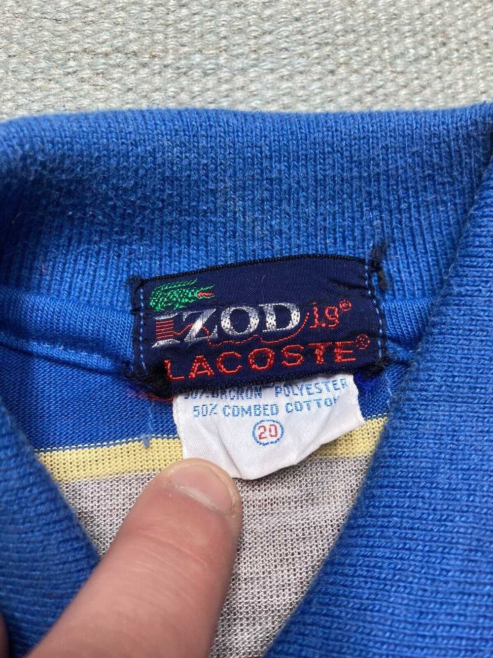 Izod × Streetwear × Vintage VTG iZod lacoste stri… - image 5