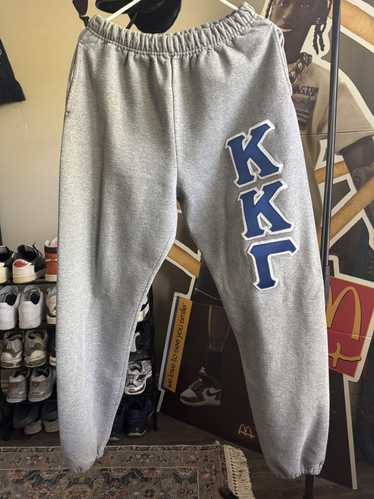 Collegiate Grey Sweatpant with Blue Lettering