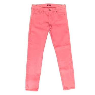 Mother Denim Mother High Waist Looker Crop Pink P… - image 1