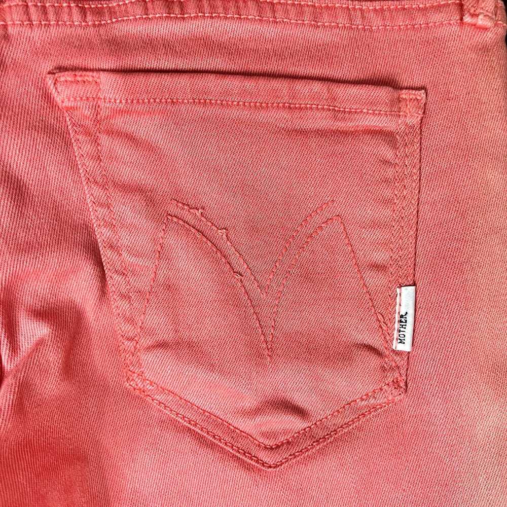 Mother Denim Mother High Waist Looker Crop Pink P… - image 7