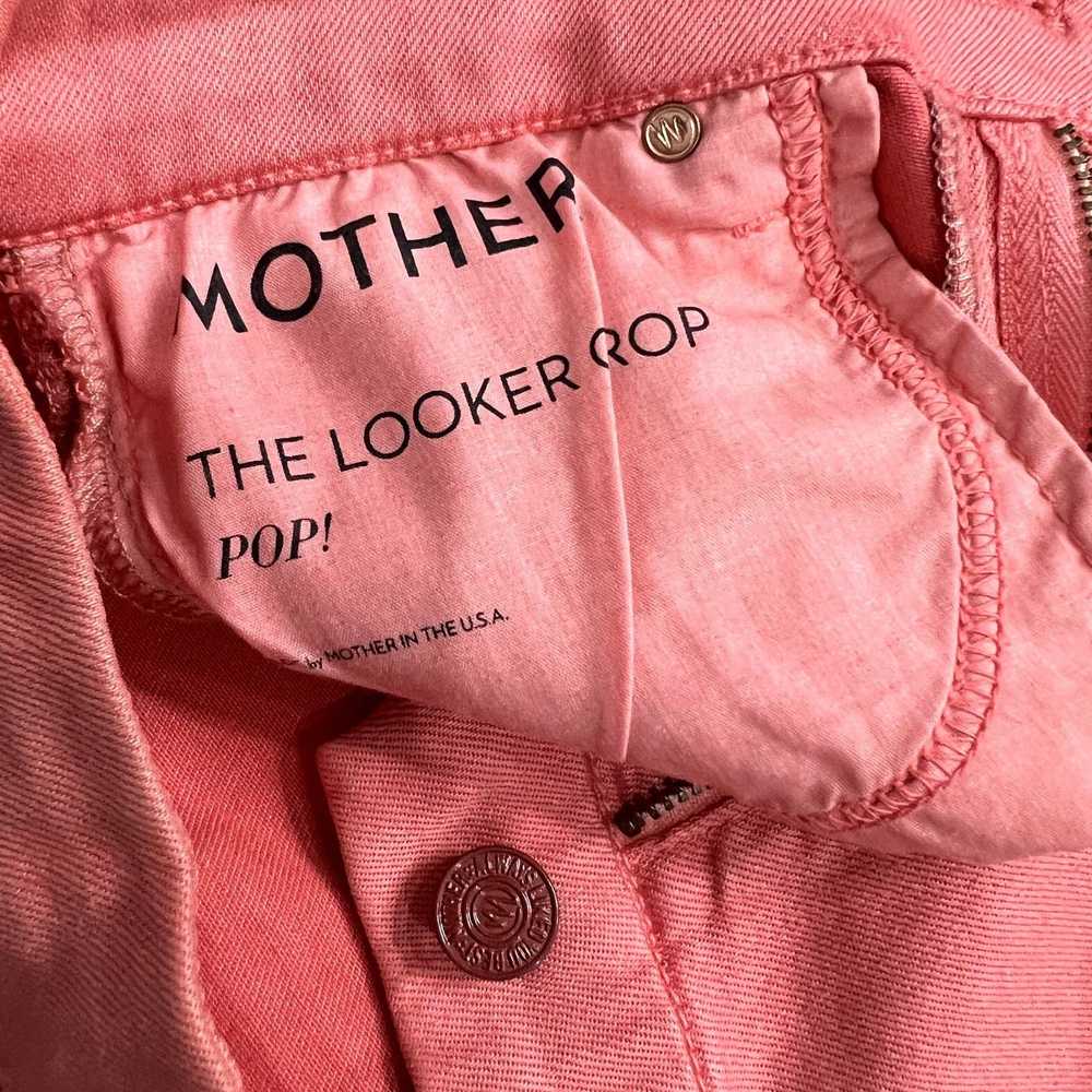 Mother Denim Mother High Waist Looker Crop Pink P… - image 9