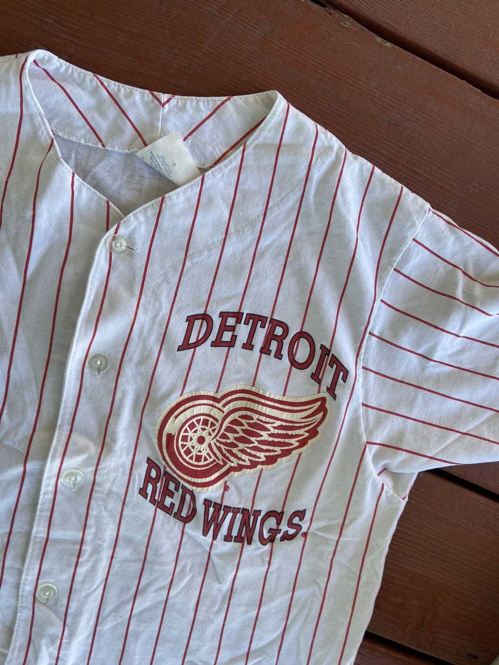 NHL × Vintage Vintage Detroit redwings baseball j… - image 3