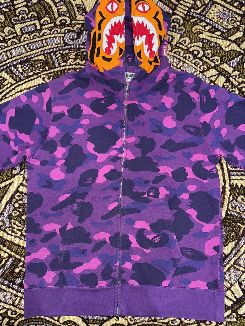 Bape Color Camo Tiger Full Zip Hoodie - image 3