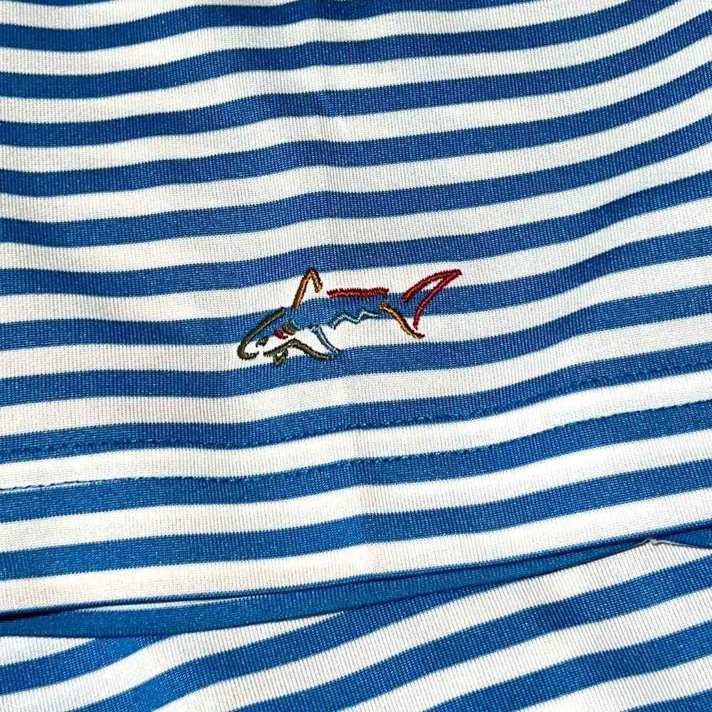 Greg Norman Blue Striped Greg Norman Polo Shirt -… - image 6