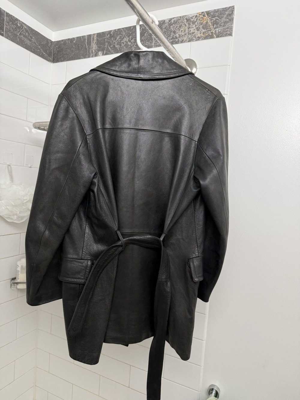 Leather Jacket × Vintage Leather Jacket Coat size… - image 2