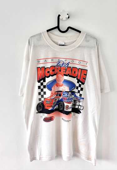 Vintage Gildan 2003 nascar Bob mccready white T-sh