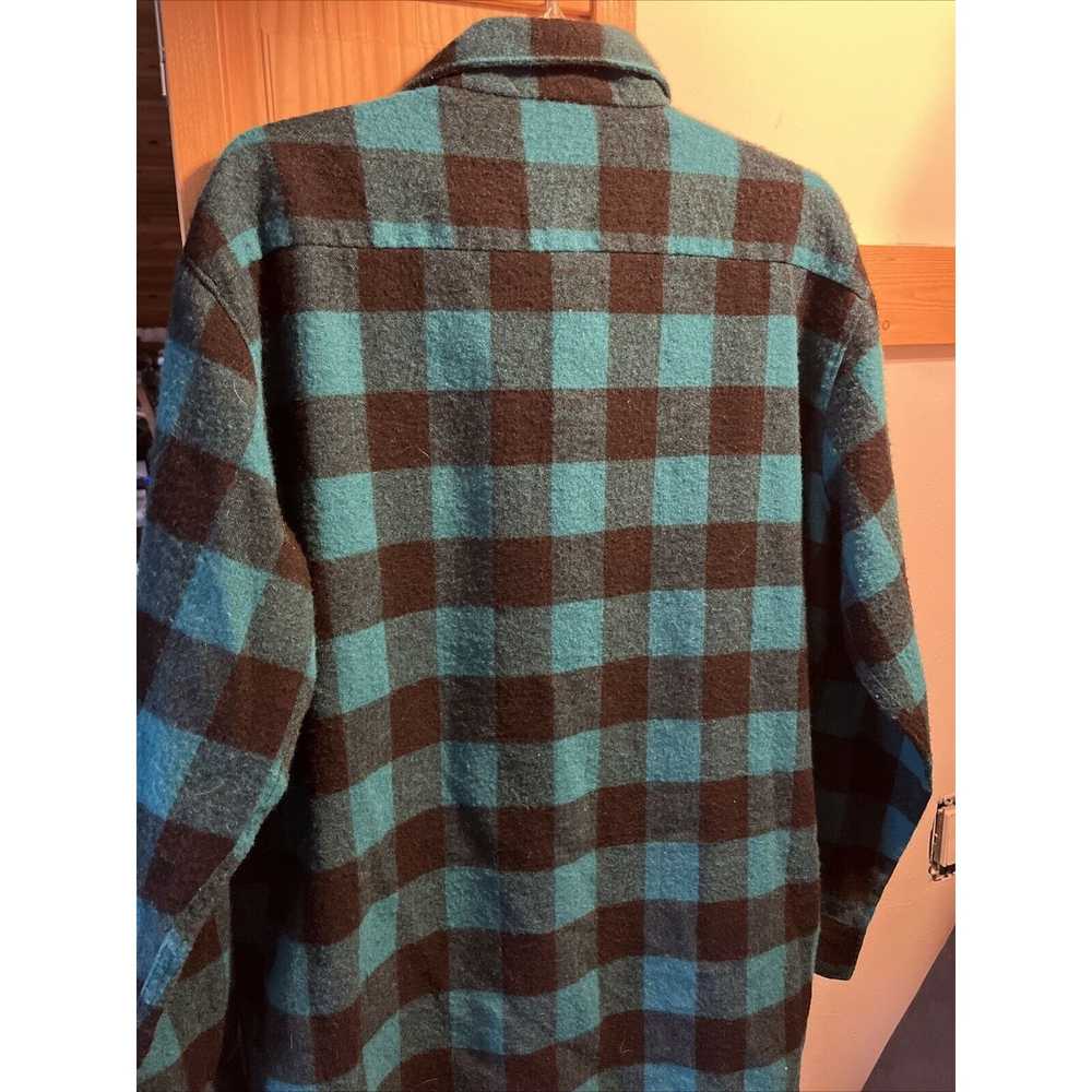 Sundays Sundays VTG Men’s XL Wool Blend Blue Plai… - image 9