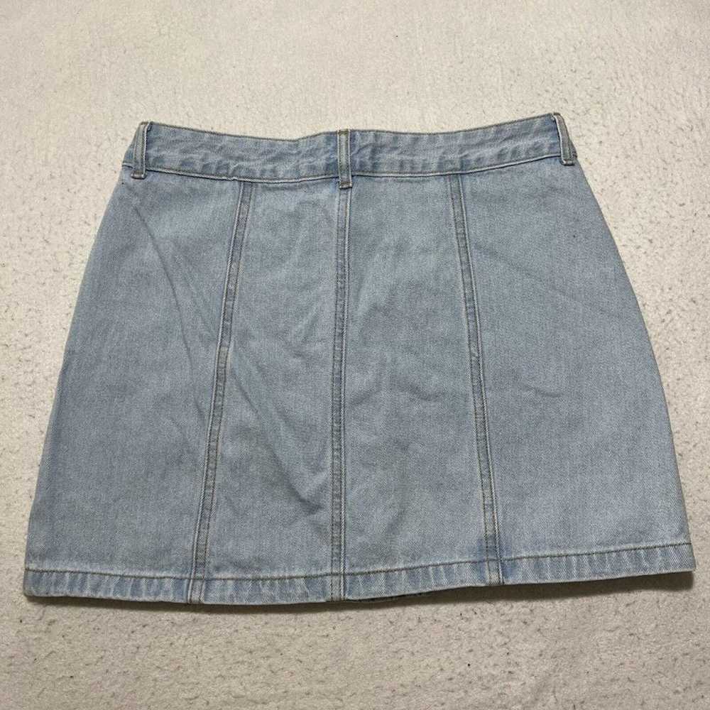 Forever 21 Forever 21 Jean Mini Skirt Metal Butto… - image 7