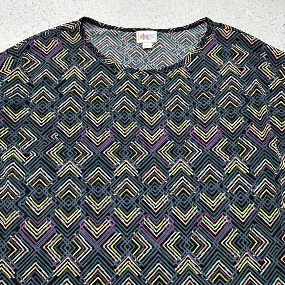 Other LuLaRoe Irma XXS Crewneck T Shirt Blue Pull… - image 2