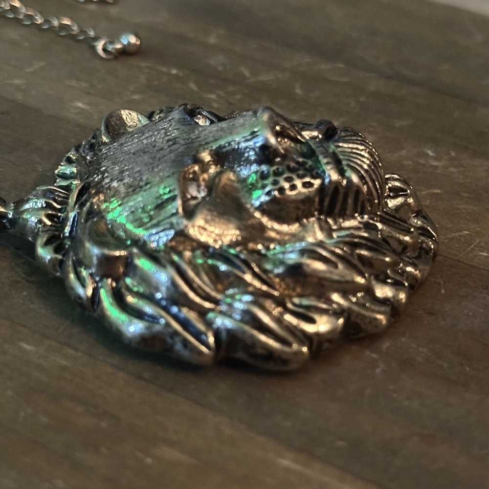 Other Long large lions head pendant necklace - image 5