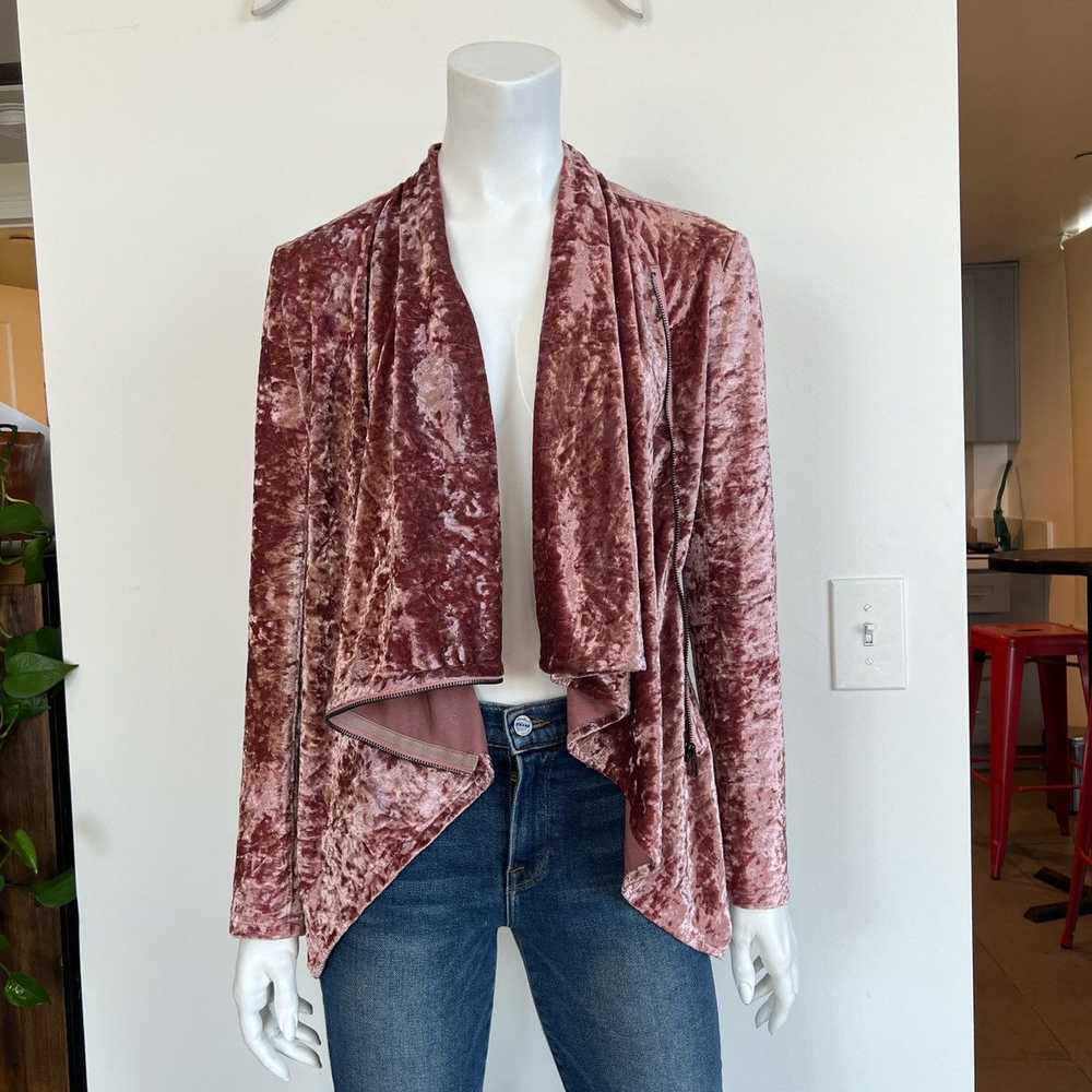 Blank Nyc DRAPED VELVET JACKET - image 3