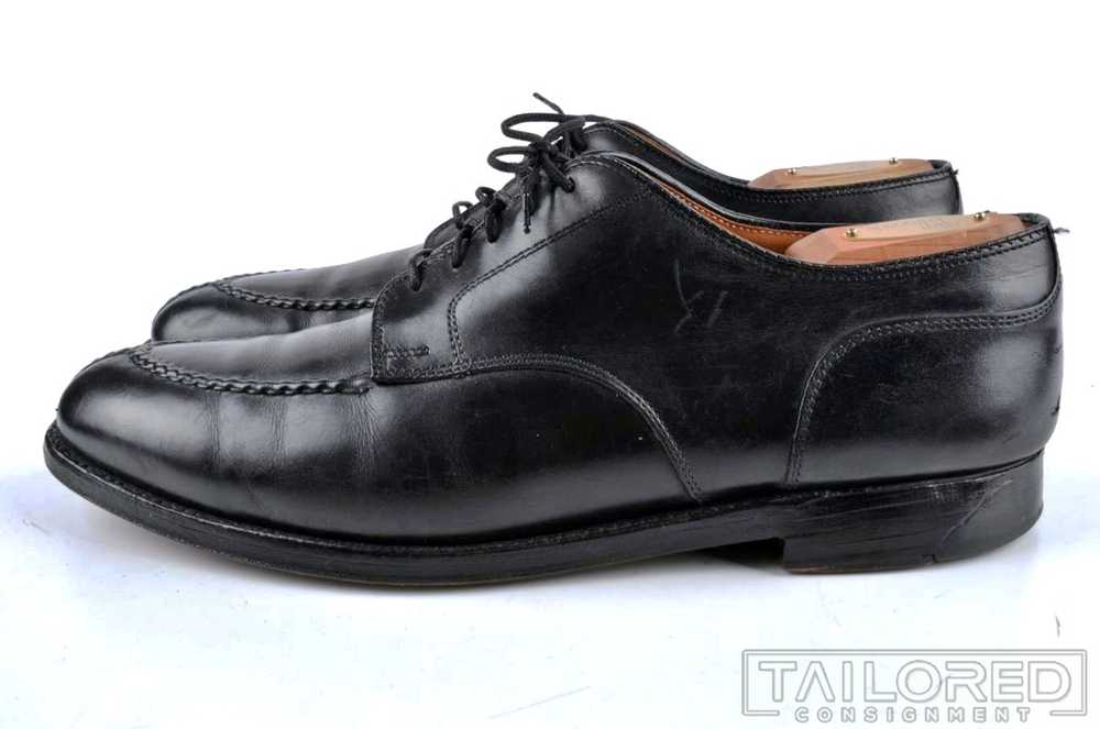 ALDEN Black Leather Norwegian Split Toe Blucher D… - image 4