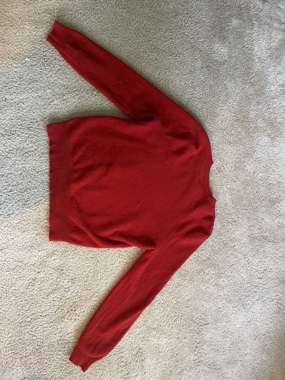 Polo Ralph Lauren polo V-neck sweater 100% lambs … - image 3