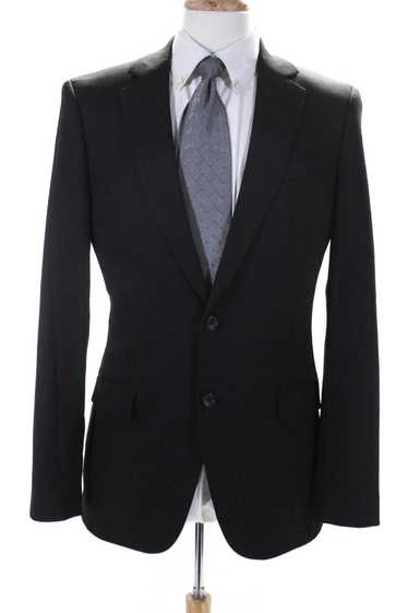 Theory Mens Two Button Classic Blazer Jacket Black