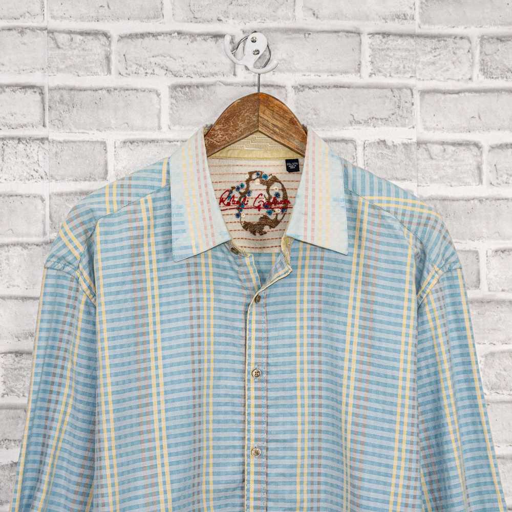 Robert Graham Robert Graham Button up Shirt Blue … - image 5