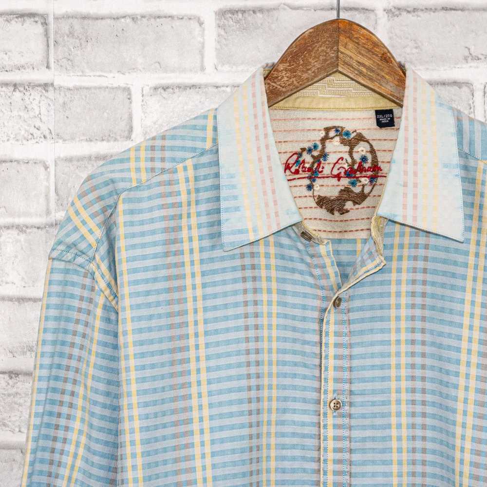 Robert Graham Robert Graham Button up Shirt Blue … - image 6