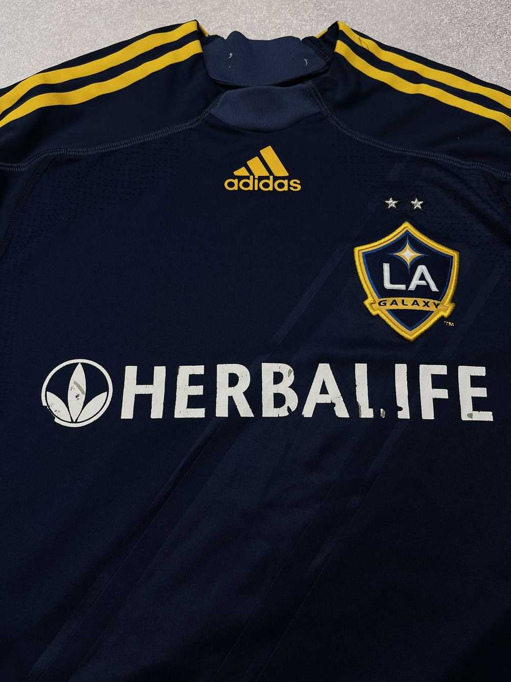 Adidas × La Galaxy × Soccer Jersey Vintage Adidas… - image 4