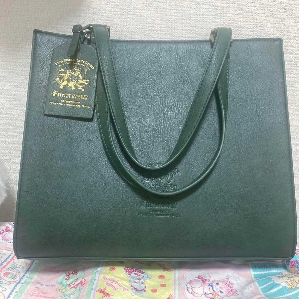 【Excellent Condition】Strawberry Embroidery Tote B… - image 5