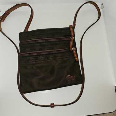 Dooney and Bourke Brown Zippered Crossbody