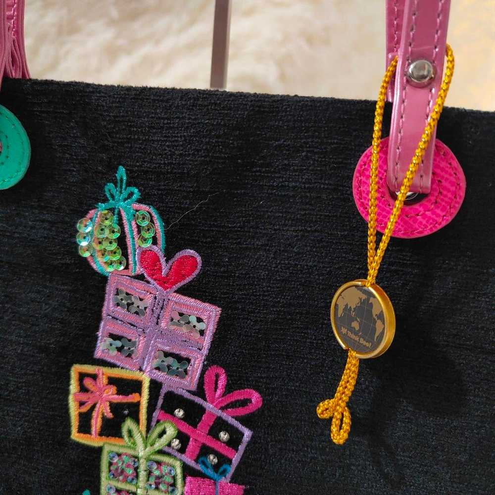 《Beautiful item》Think Bee! Bee motif jewel tote b… - image 3