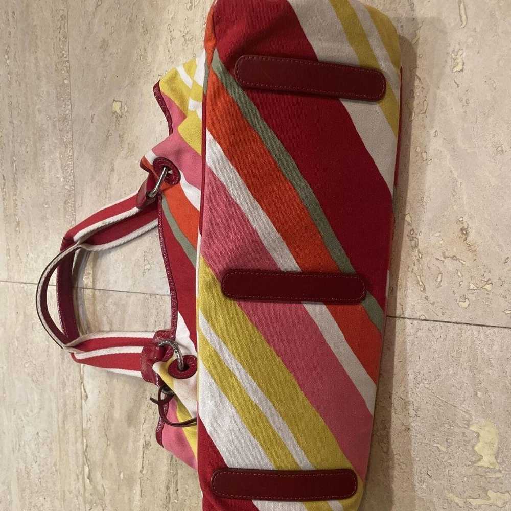 Brighton Lindsey Striped Canvas Daisy Tote - image 2