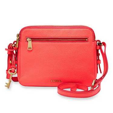 Fossil Piper Toaster Crossbody in Coral