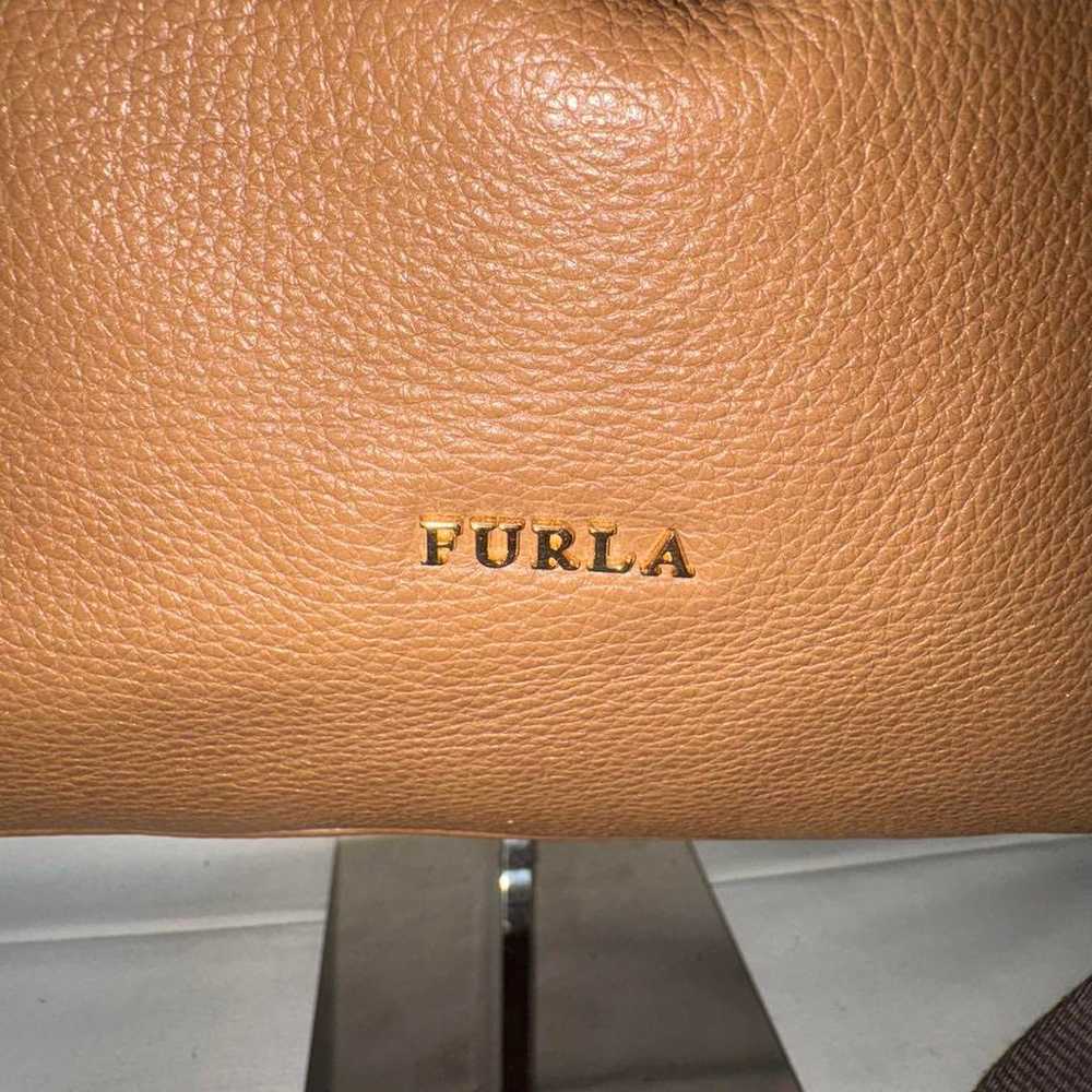 FURLA 2way Leather Bag Brown Tote Shoulder - image 2