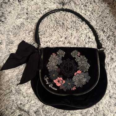 Juicy Couture purse bag - black velvet y2k