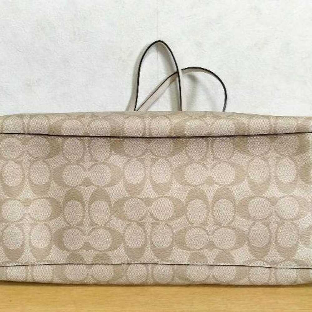 Price reduction Coach tote bag signature beige ha… - image 6