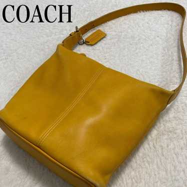 Rare color COACH Old Coach one-shoulder bag Yello… - image 1